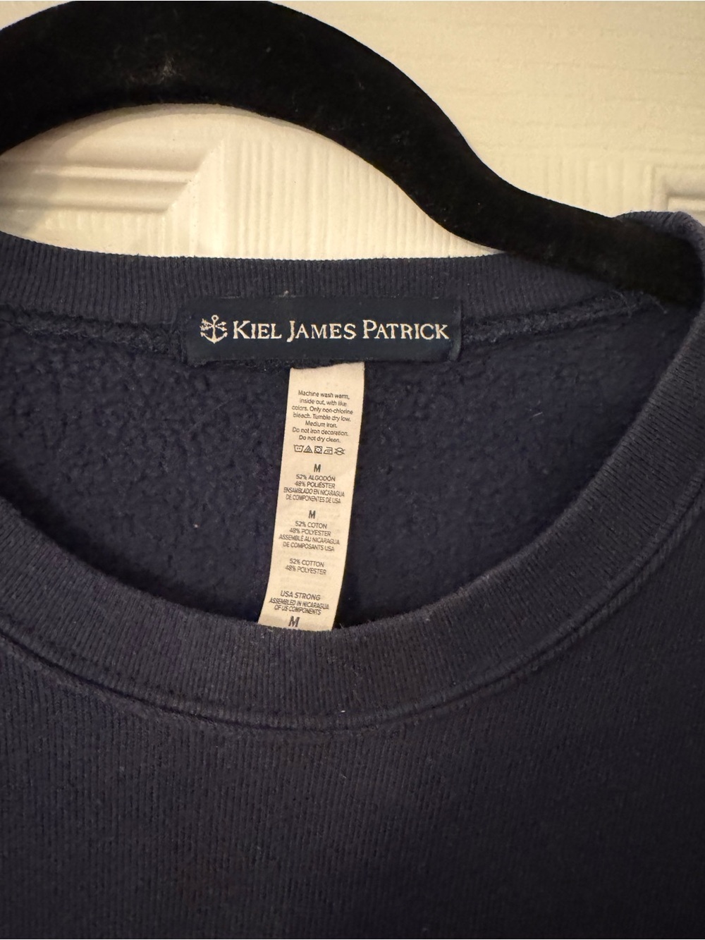Kiel James Patrick Navy “Happy Camper” Crewneck - Picture 2 of 2